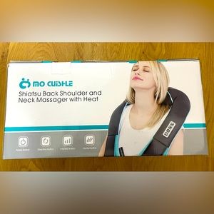 New back shoulder and neck massager with heat
